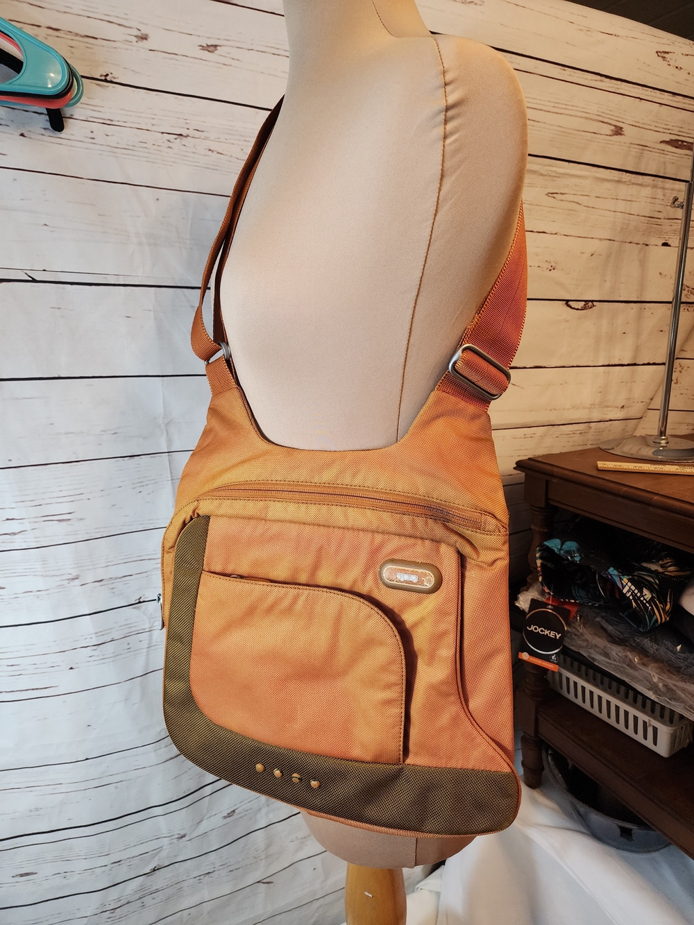 Orange Olive TUMI Crossbody Messenger Bag